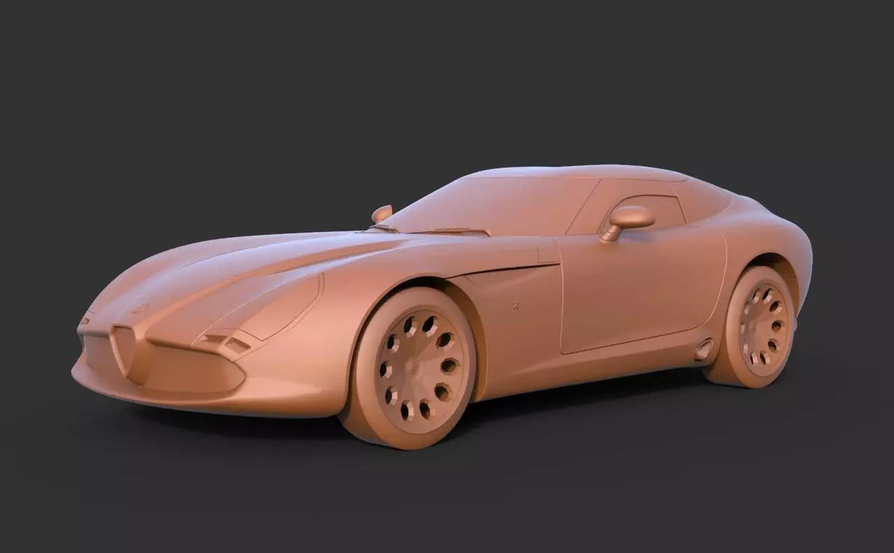 Alfa Romeo Zagato TZ3 3D print model