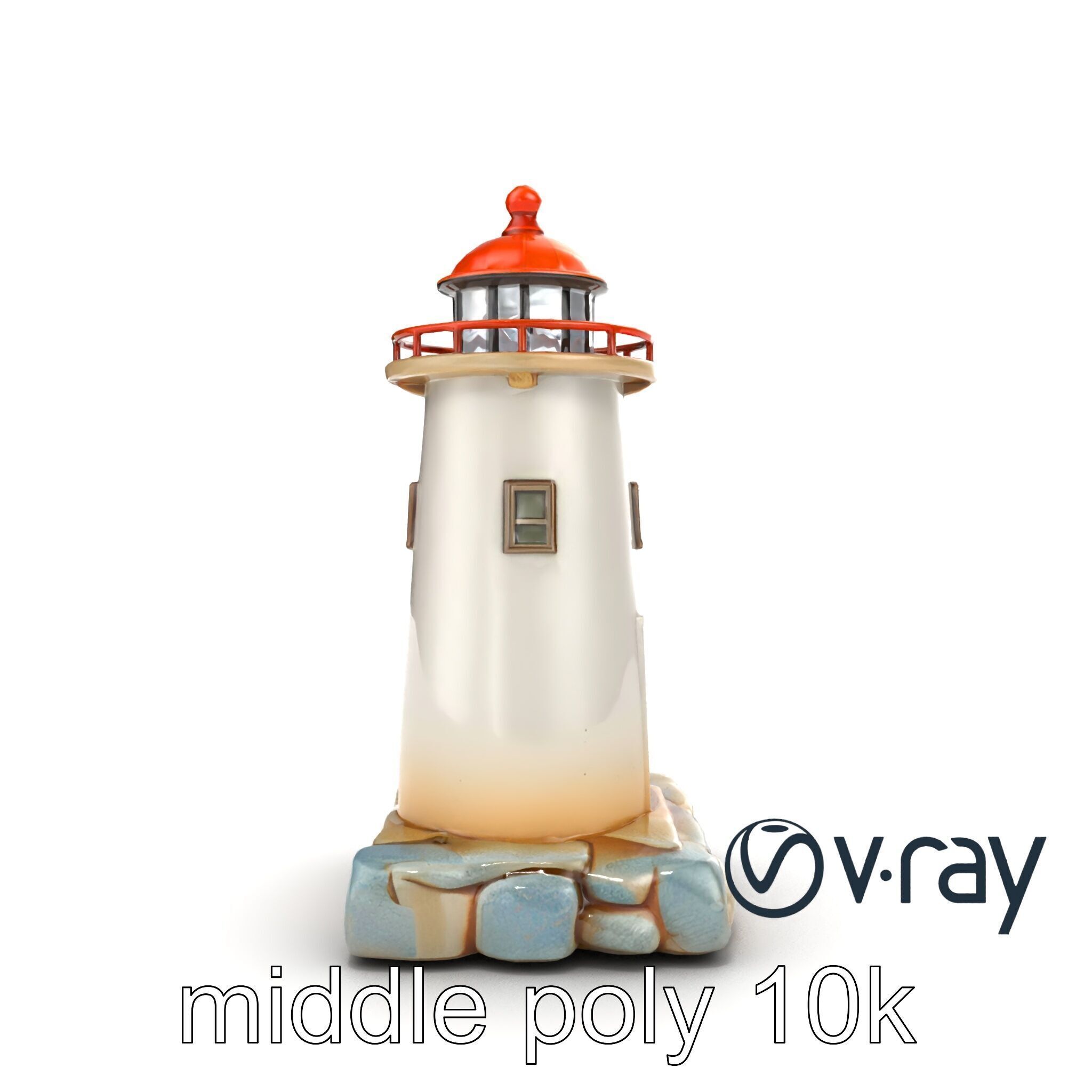 Weathered Lighthouse Architecture model pack Low-poly 3D model_26