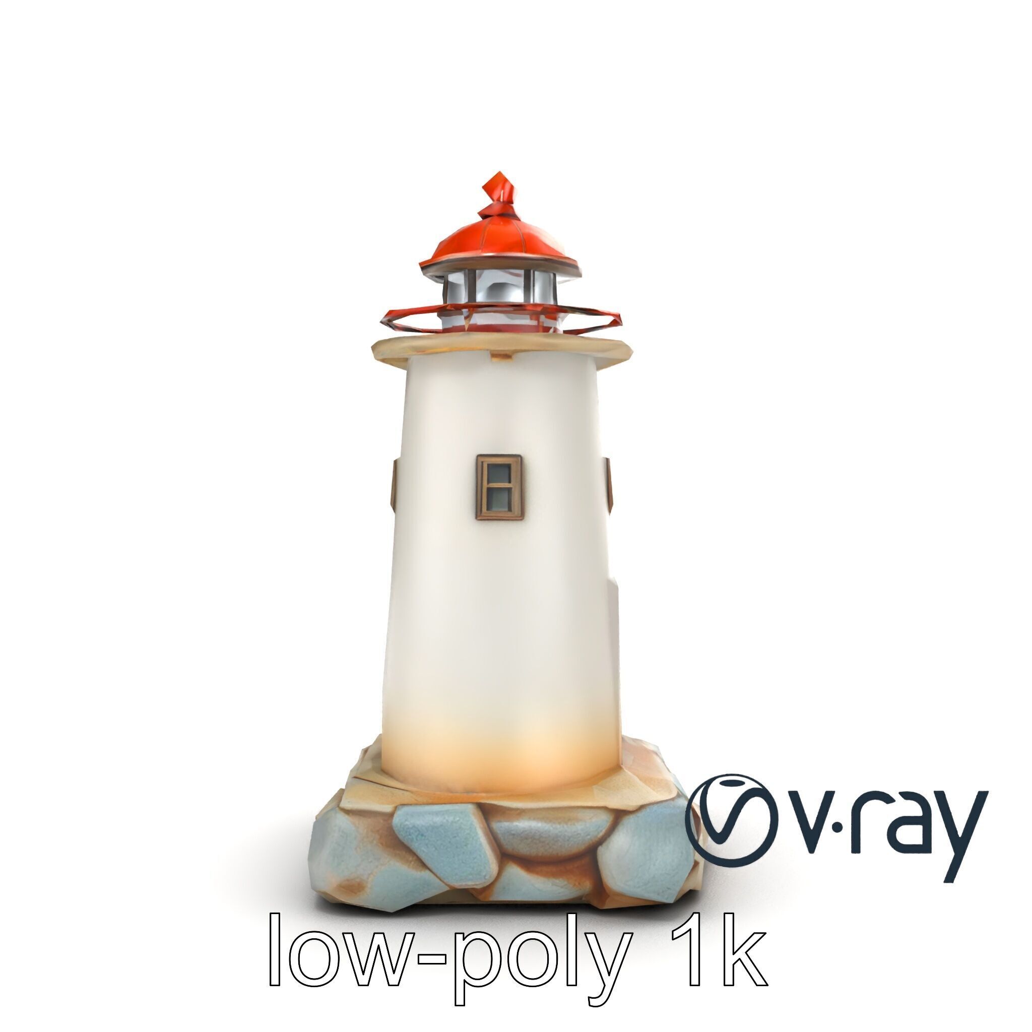 Weathered Lighthouse Architecture model pack Low-poly 3D model_18