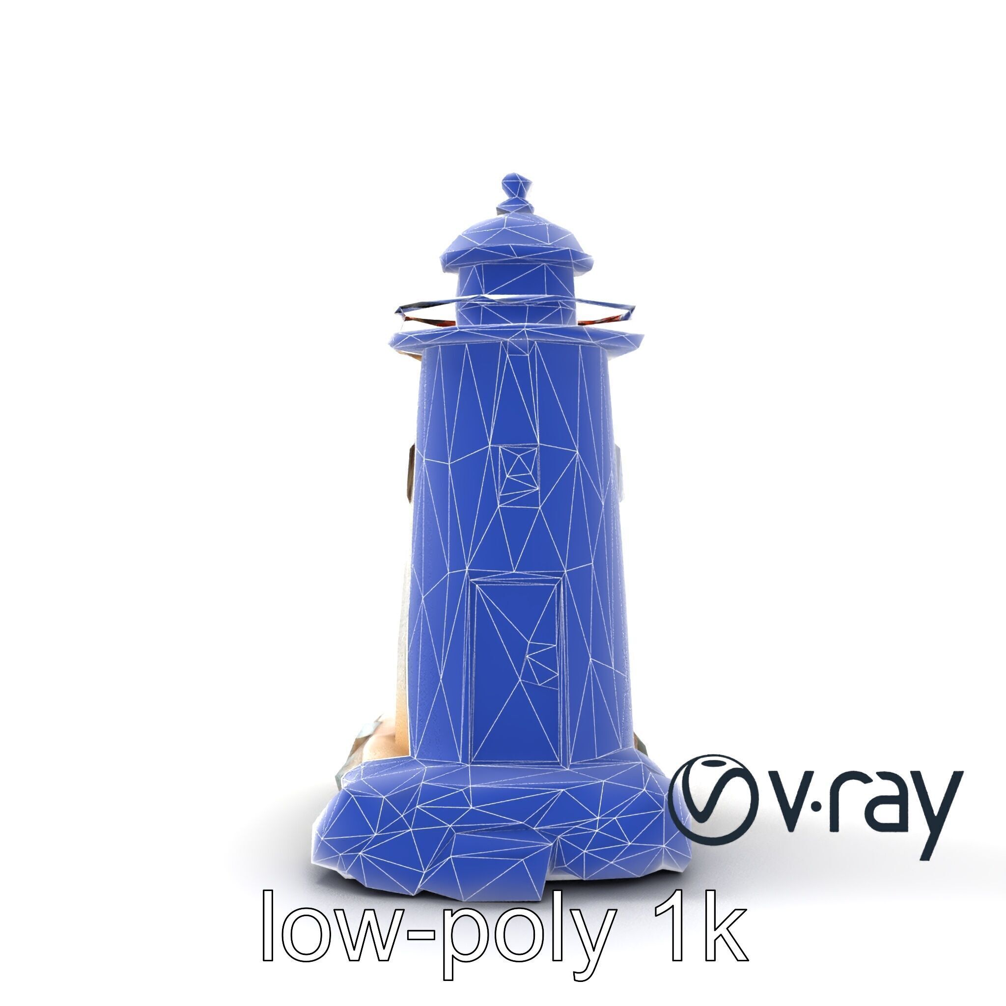 Weathered Lighthouse Architecture model pack Low-poly 3D model_25
