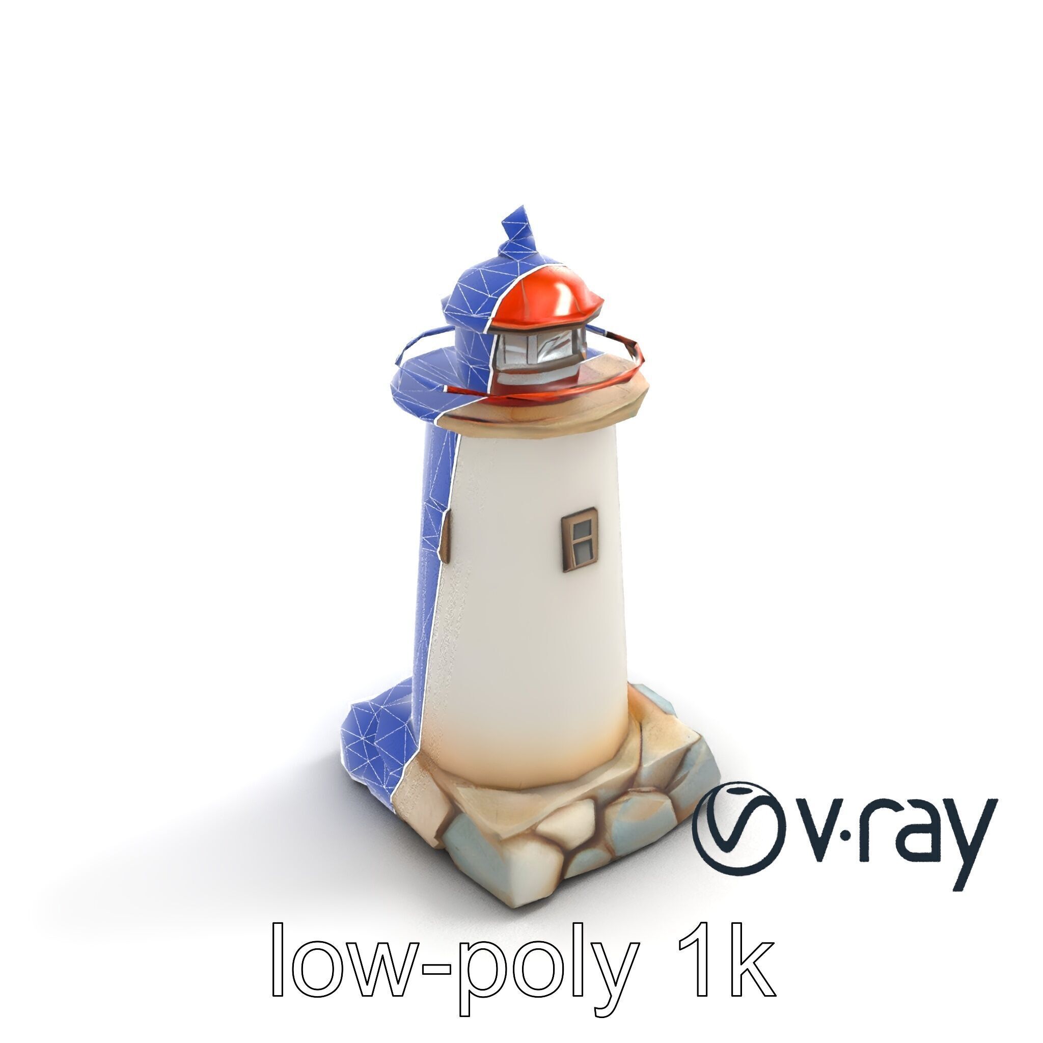 Weathered Lighthouse Architecture model pack Low-poly 3D model_21