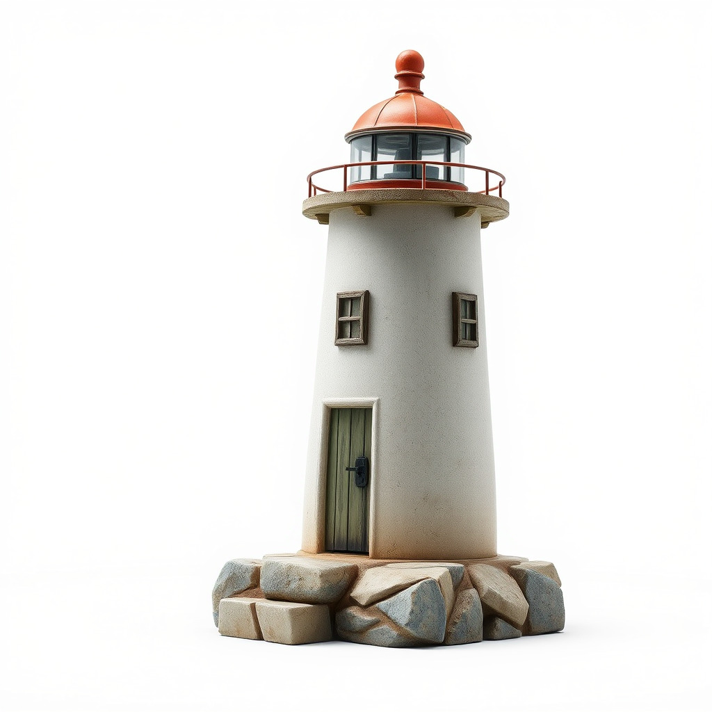 Weathered Lighthouse Architecture model pack Low-poly 3D model_3