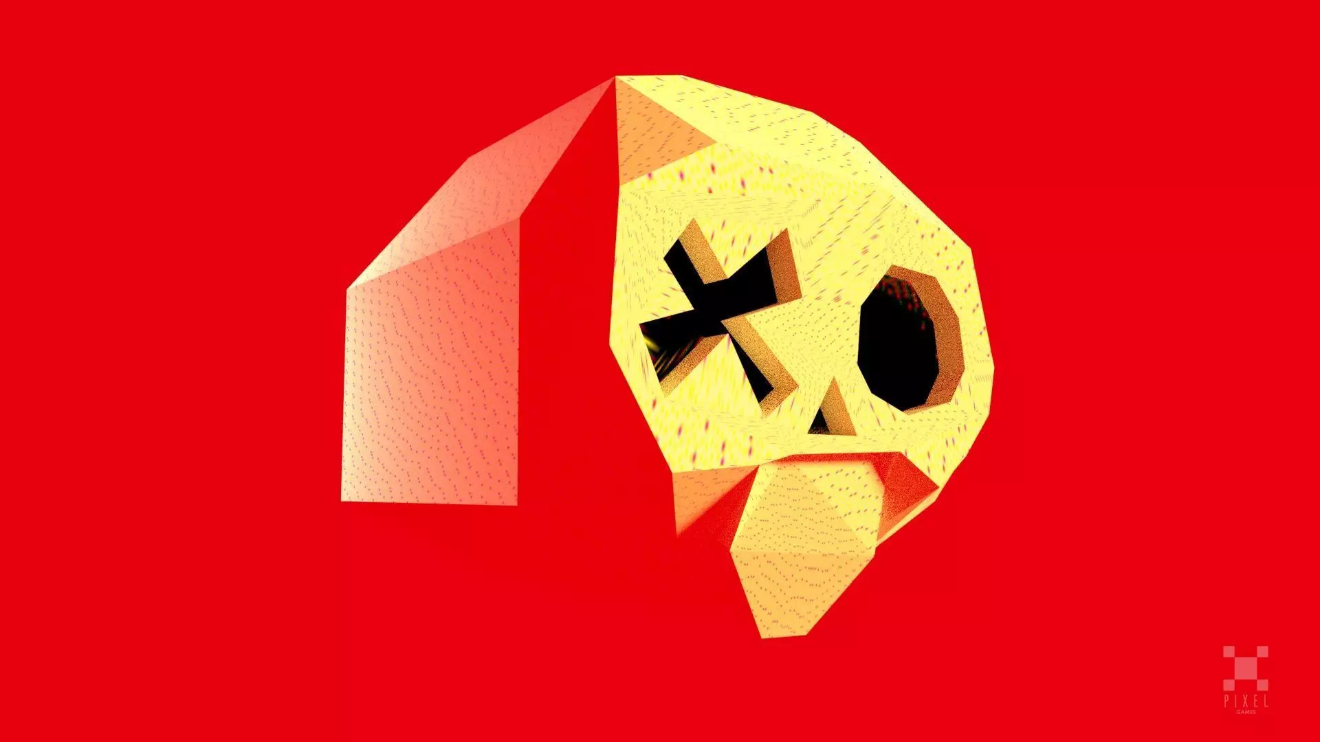Low-Poly Skull Low-poly 3D model_0