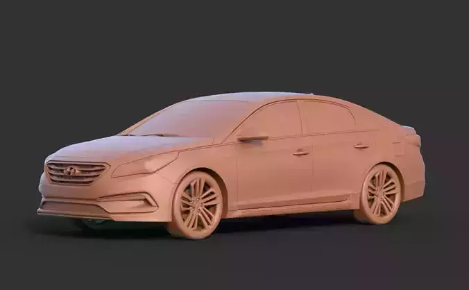 Hyundai Sonata 2016 3D print model