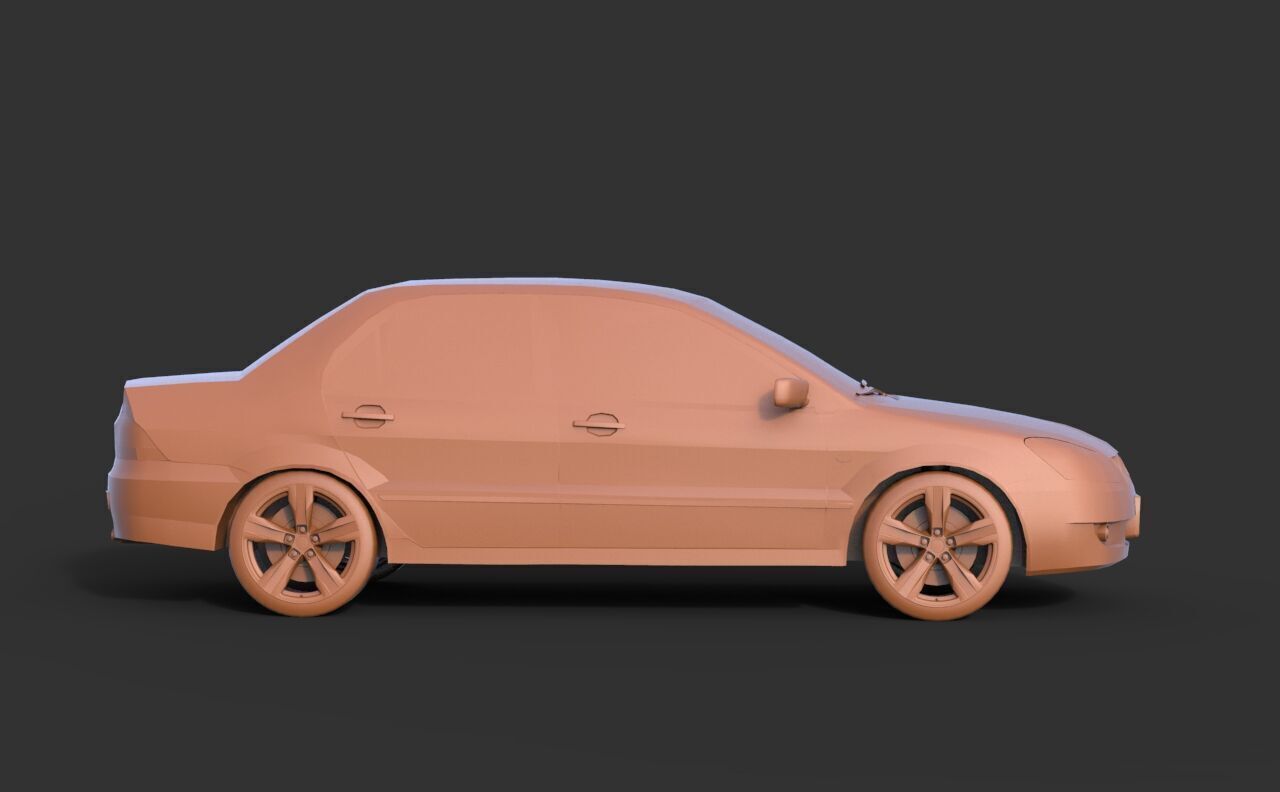 Mitsubishi Lancer IX 2005 3D print model_3