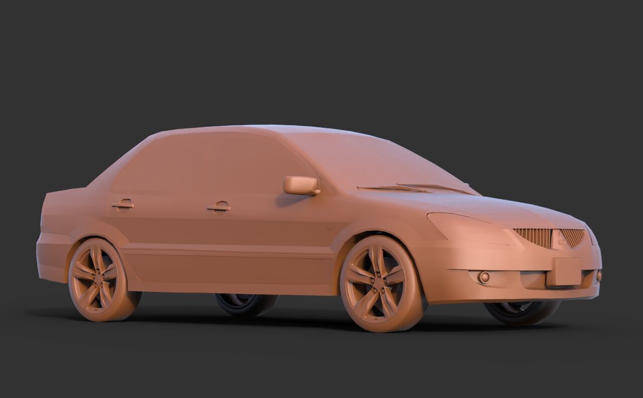 Mitsubishi Lancer IX 2005 3D print model_2