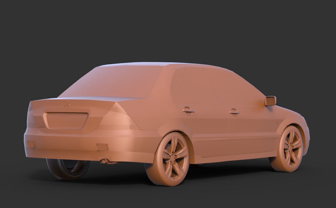 Mitsubishi Lancer IX 2005 3D print model_4