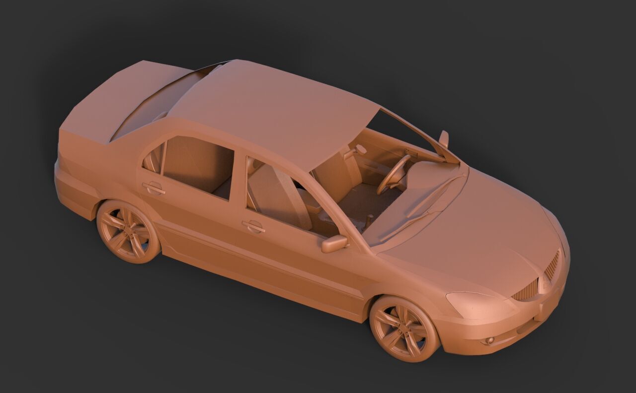 Mitsubishi Lancer IX 2005 3D print model_6