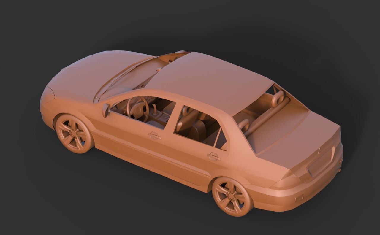 Mitsubishi Lancer IX 2005 3D print model_5