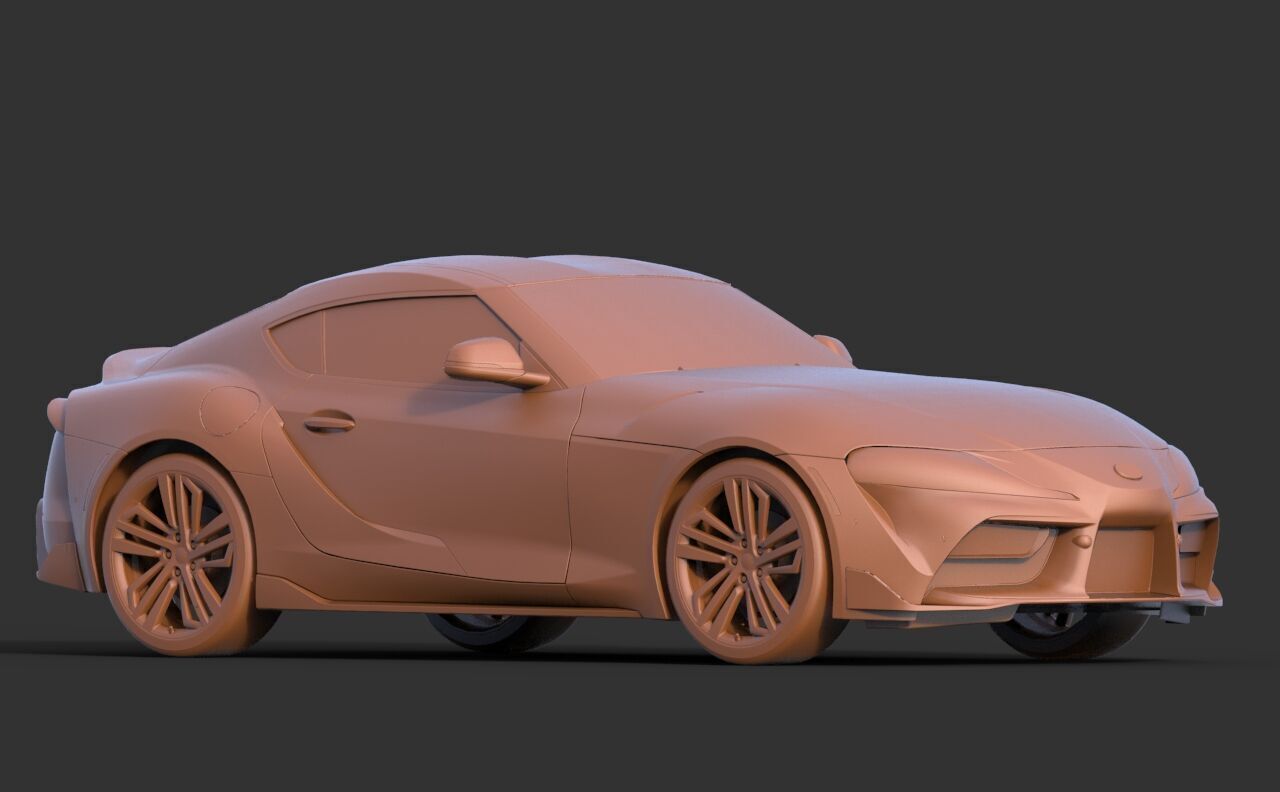 Toyota Supra Mk V 3D print model_2