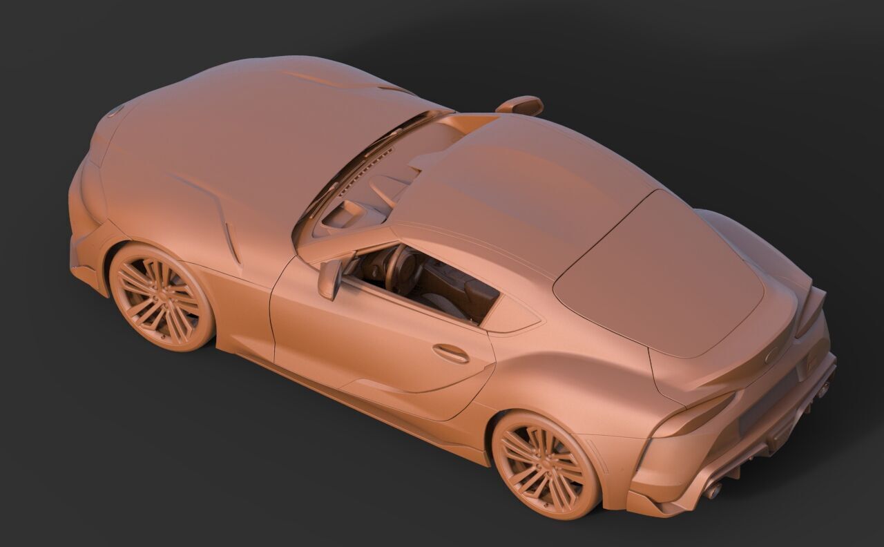 Toyota Supra Mk V 3D print model_5