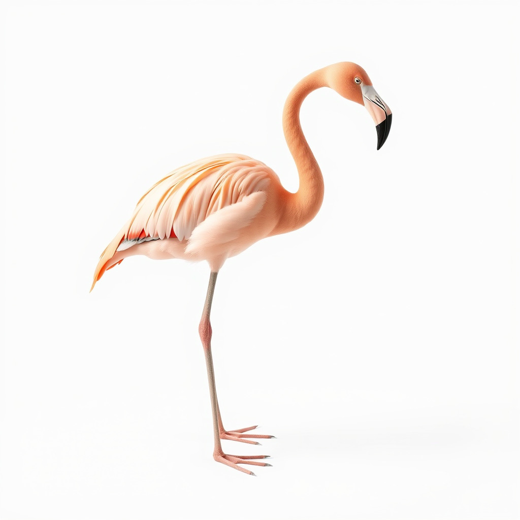 Flamingo Bird Natural Pink model pack Low-poly 3D model_3