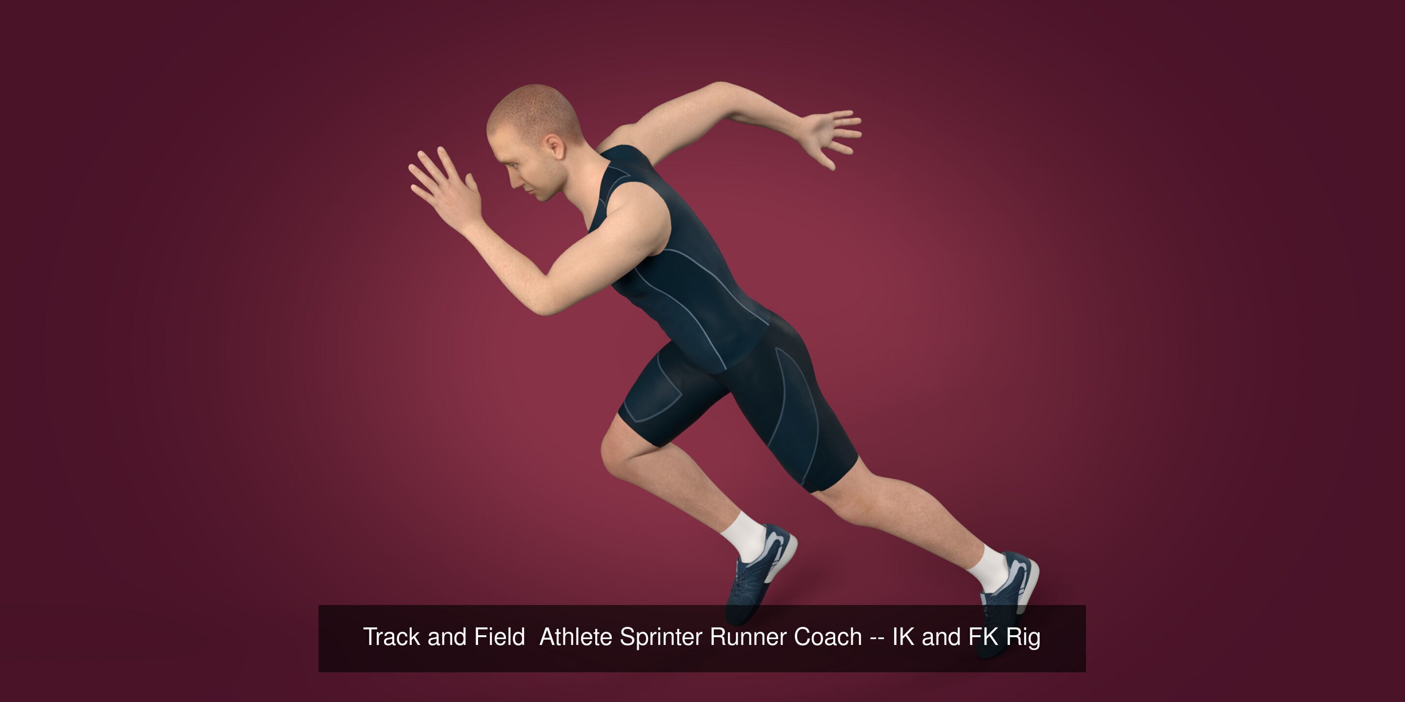 Sports - Athlete - Volleyball Player - Wrestler - Kick-Boxing 3D Model Collection_4