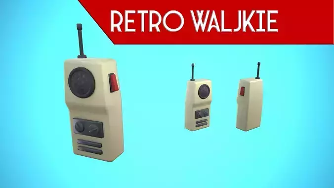 RETRO WALKIE CARTOON STYLIZED
