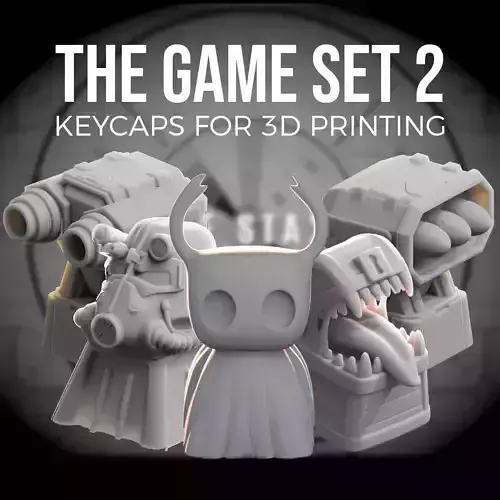 The Game Set 2 - keycaps to print - Mechanical keyboard 3D print model