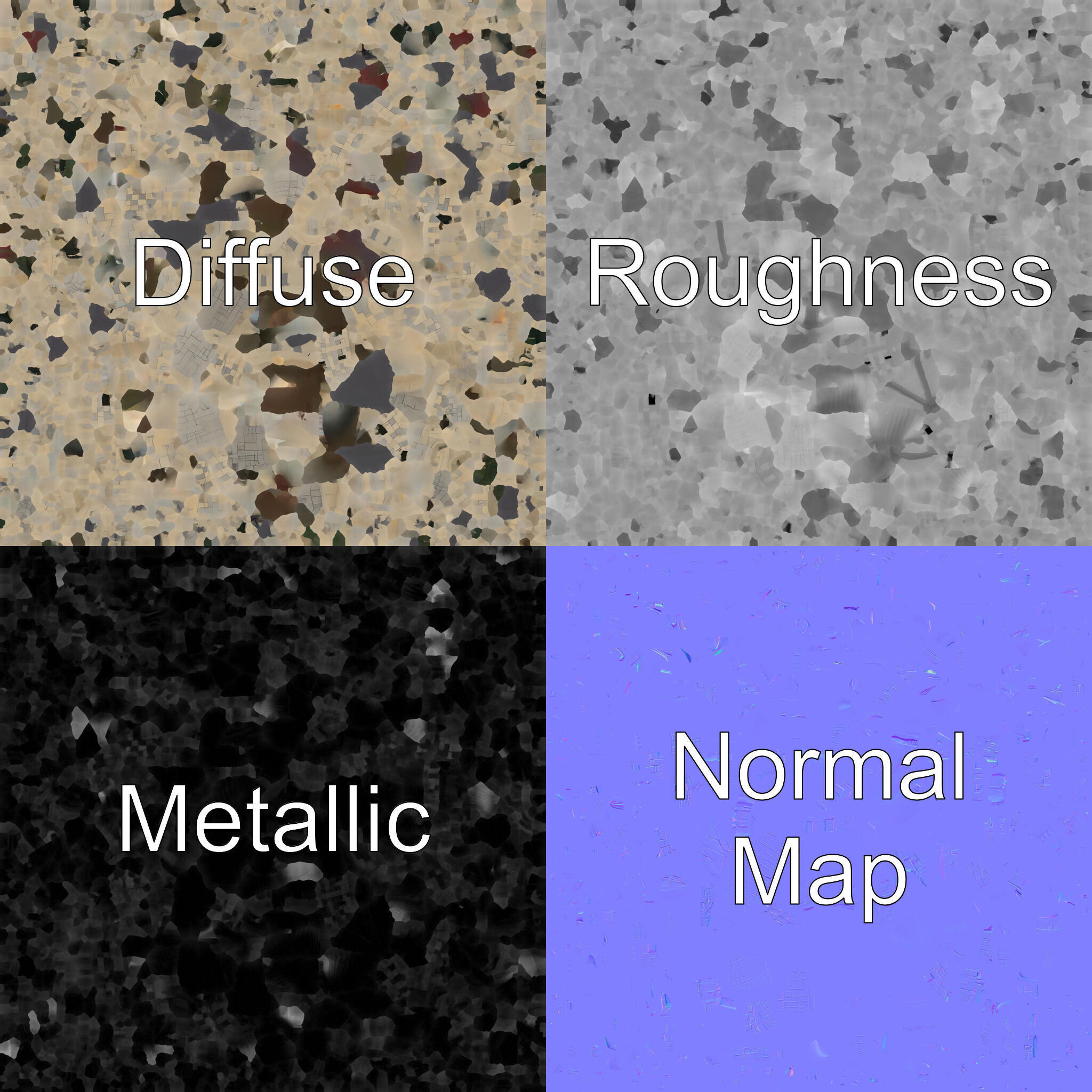 Majestic Stone Castle with Arched Windows model pack Low-poly 3D model_1