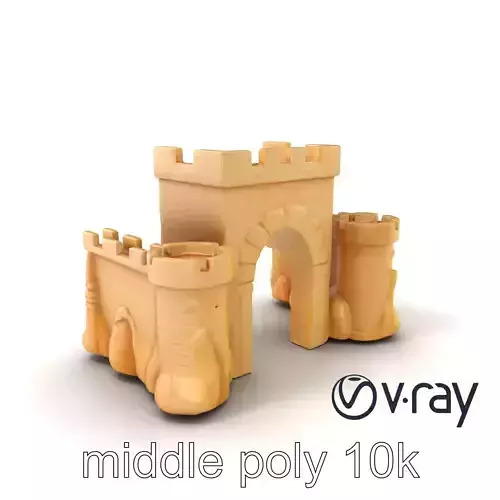 Underwater Archway Castle model pack