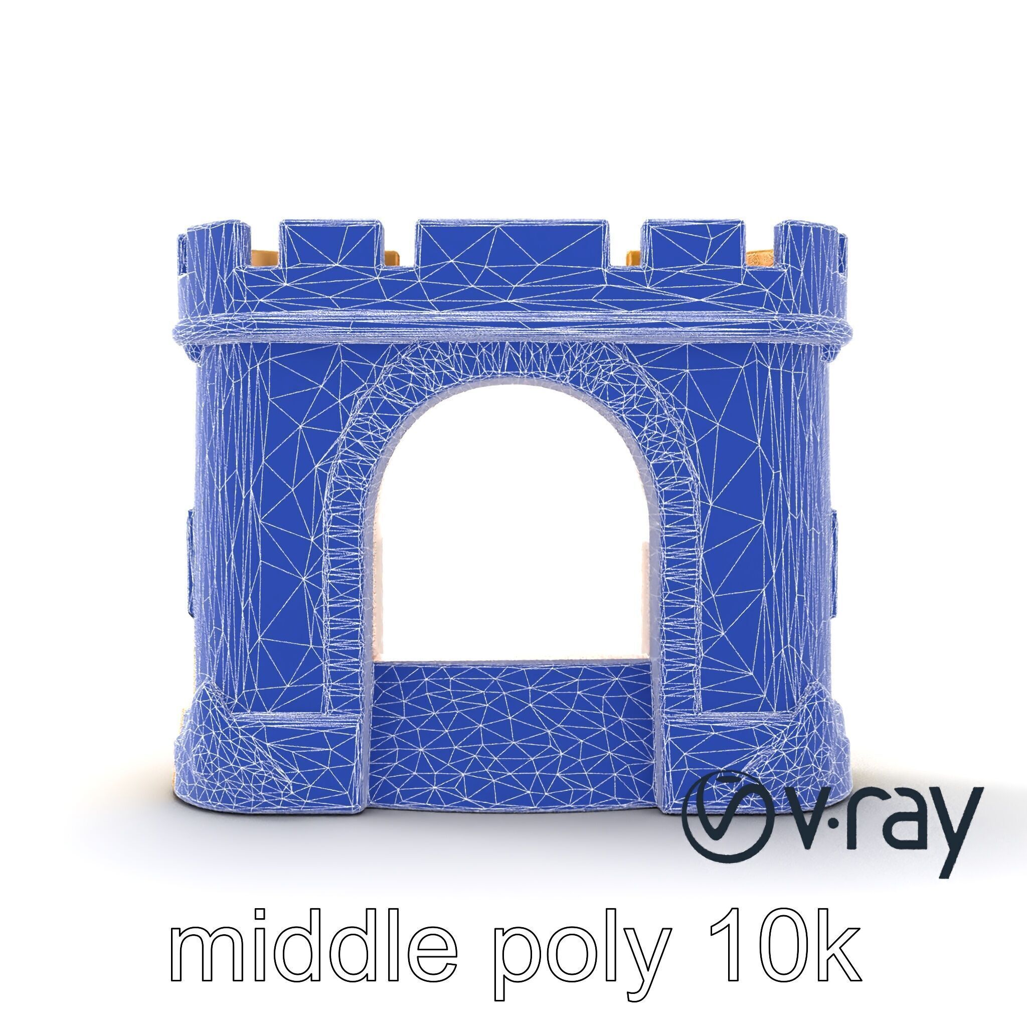 Underwater Castle Archway model pack Low-poly 3D model_29