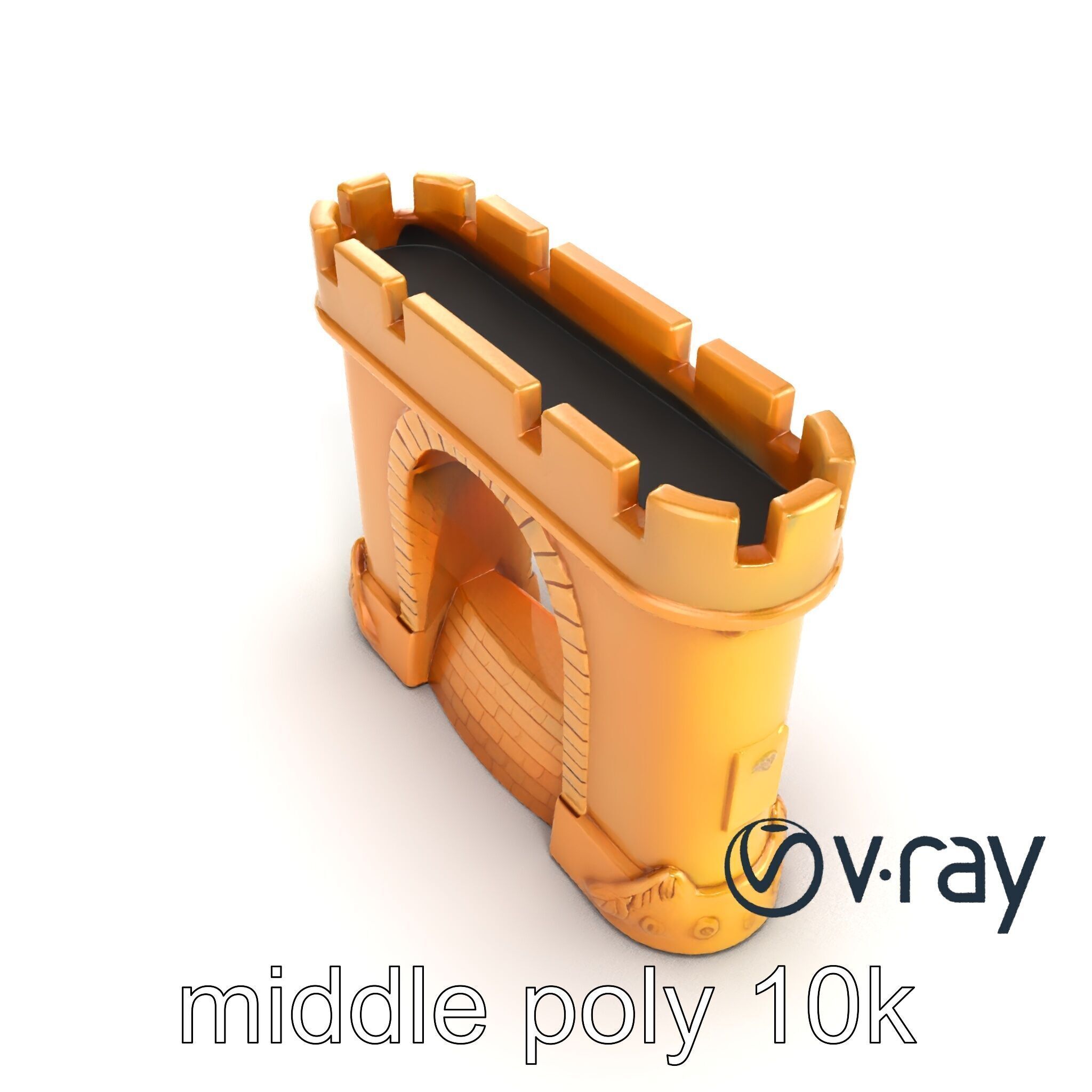 Underwater Castle Archway model pack Low-poly 3D model_12