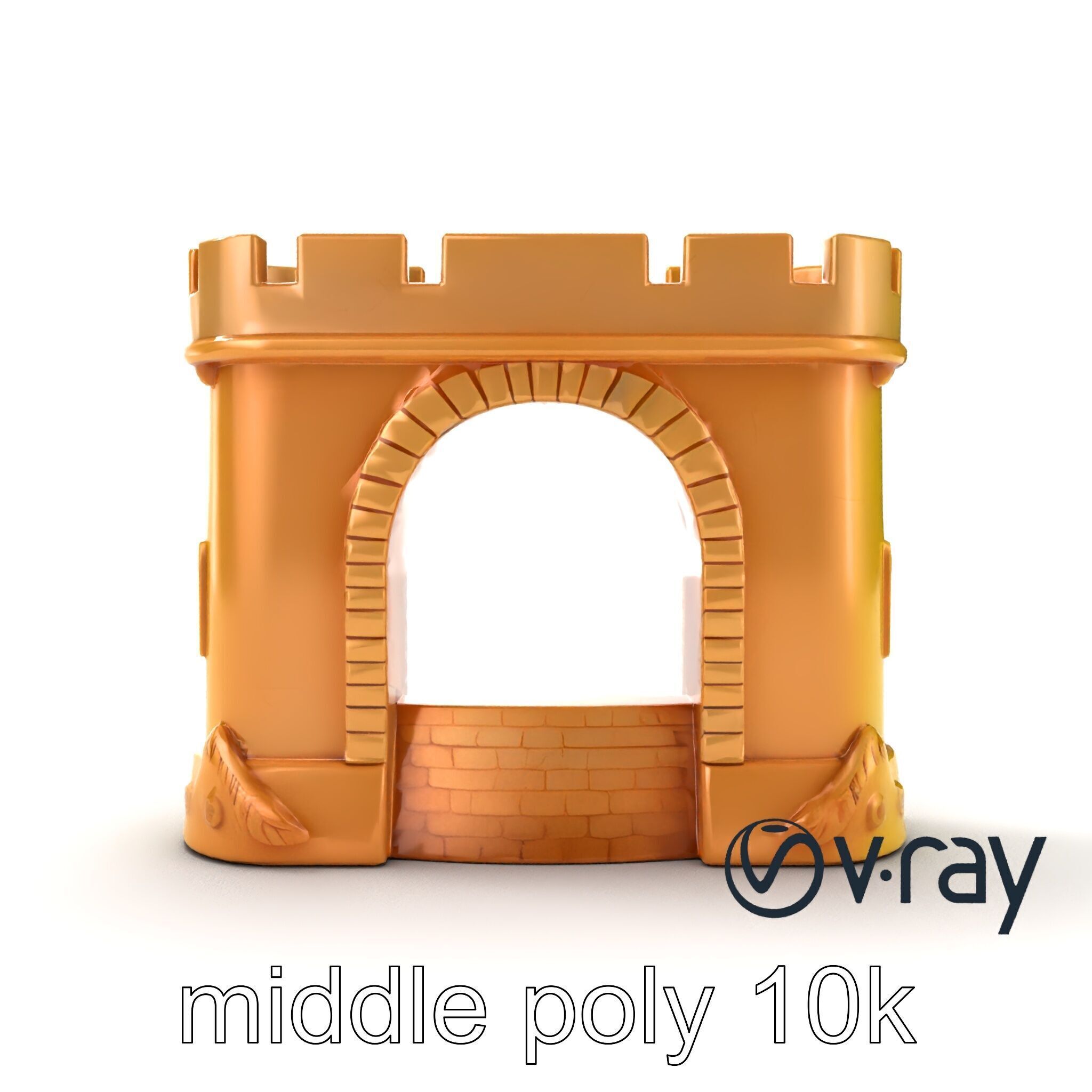 Underwater Castle Archway model pack Low-poly 3D model_31
