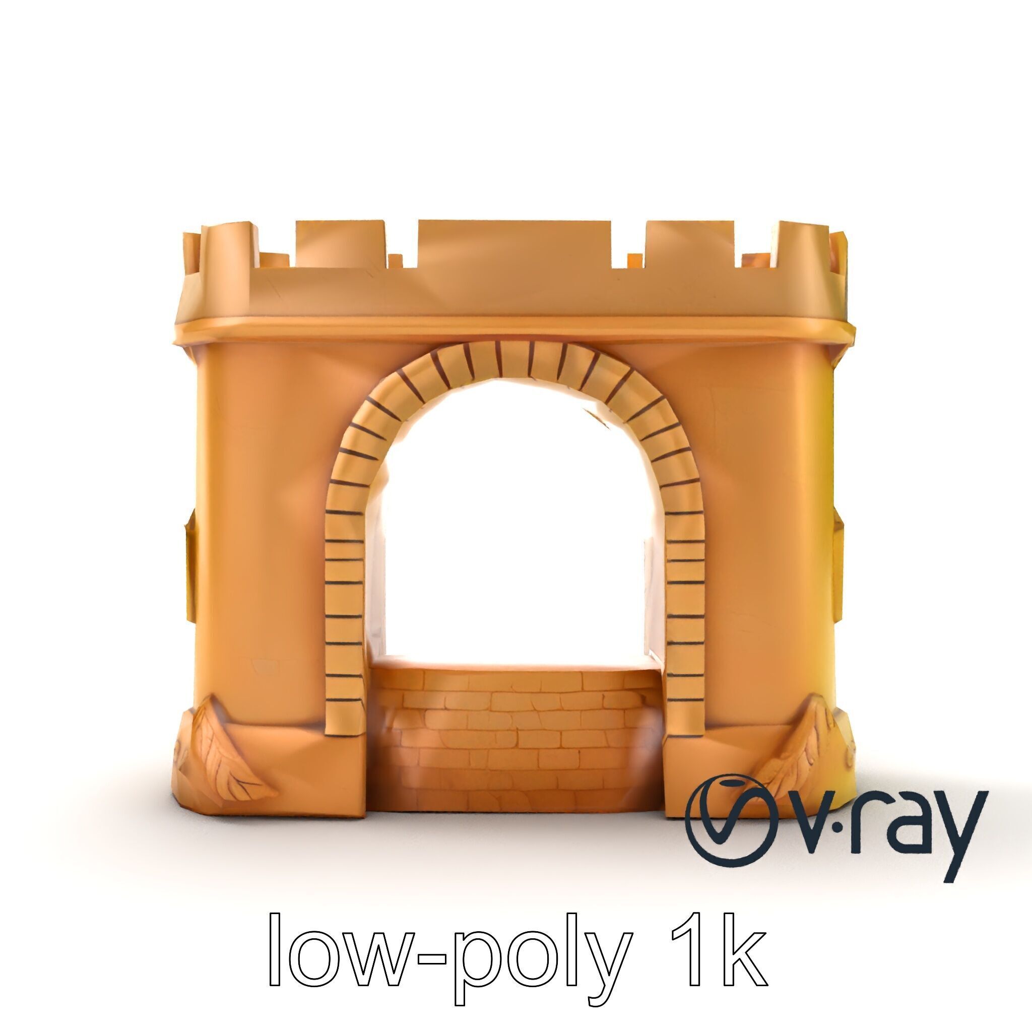 Underwater Castle Archway model pack Low-poly 3D model_19