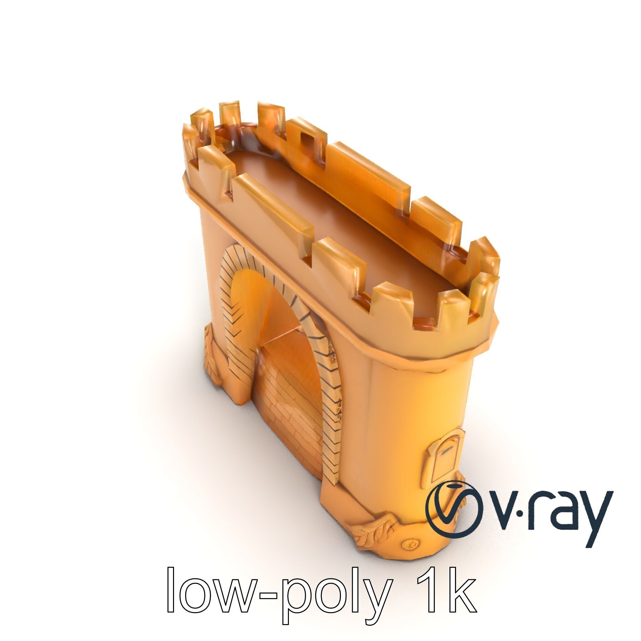 Underwater Castle Archway model pack Low-poly 3D model_23