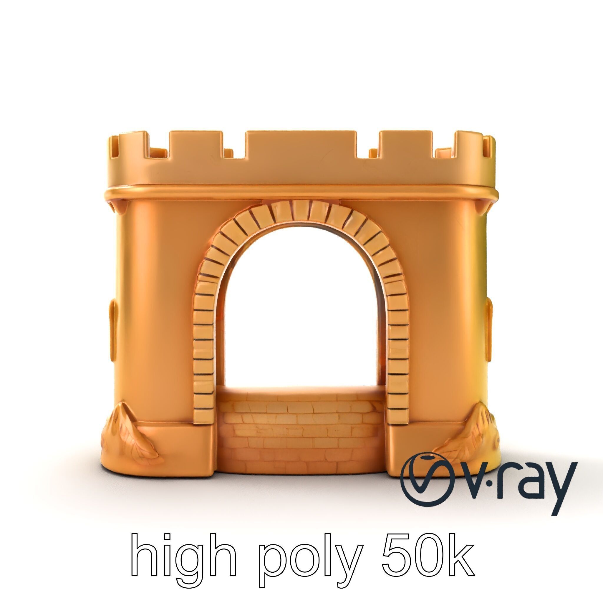 Underwater Castle Archway model pack Low-poly 3D model_18