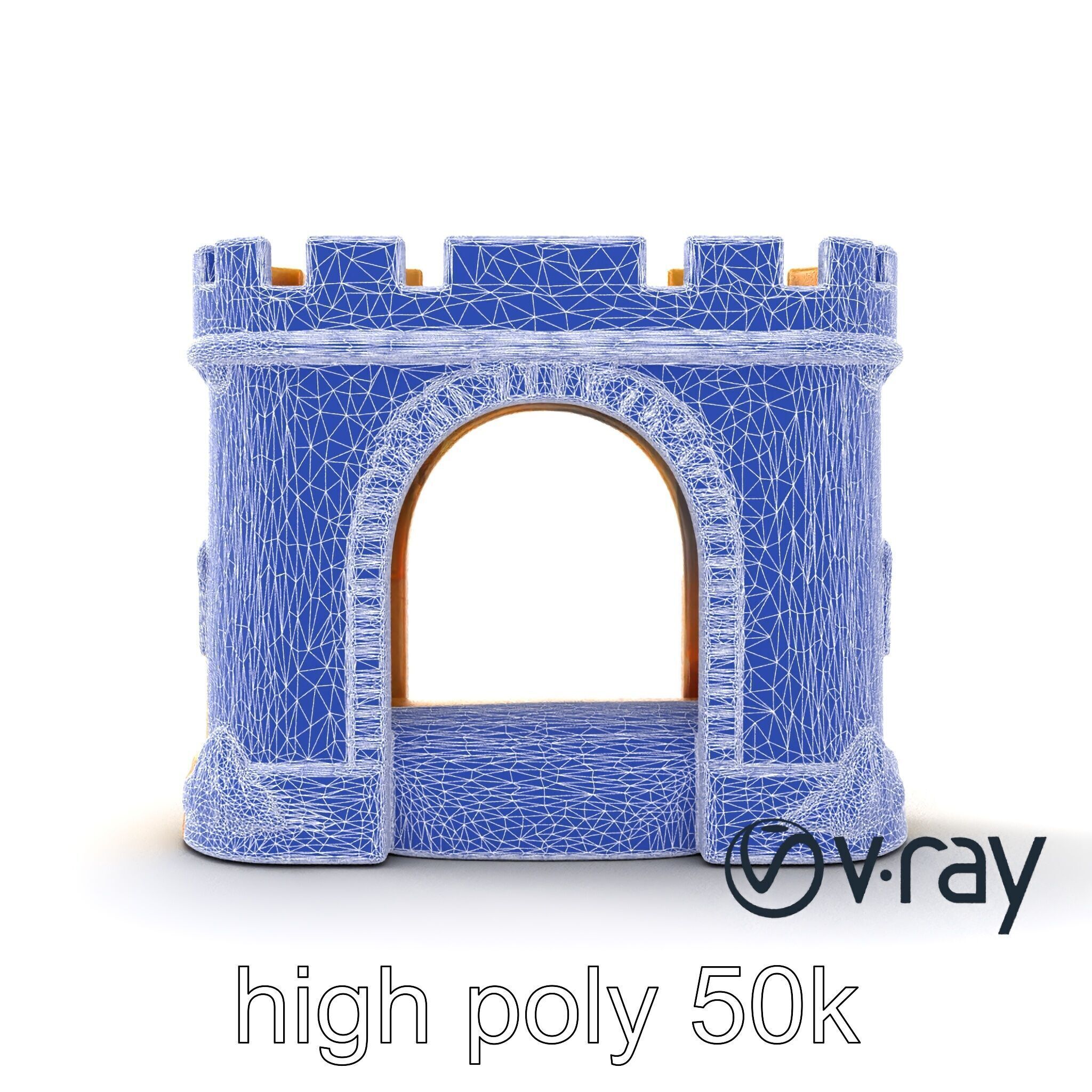 Underwater Castle Archway model pack Low-poly 3D model_30