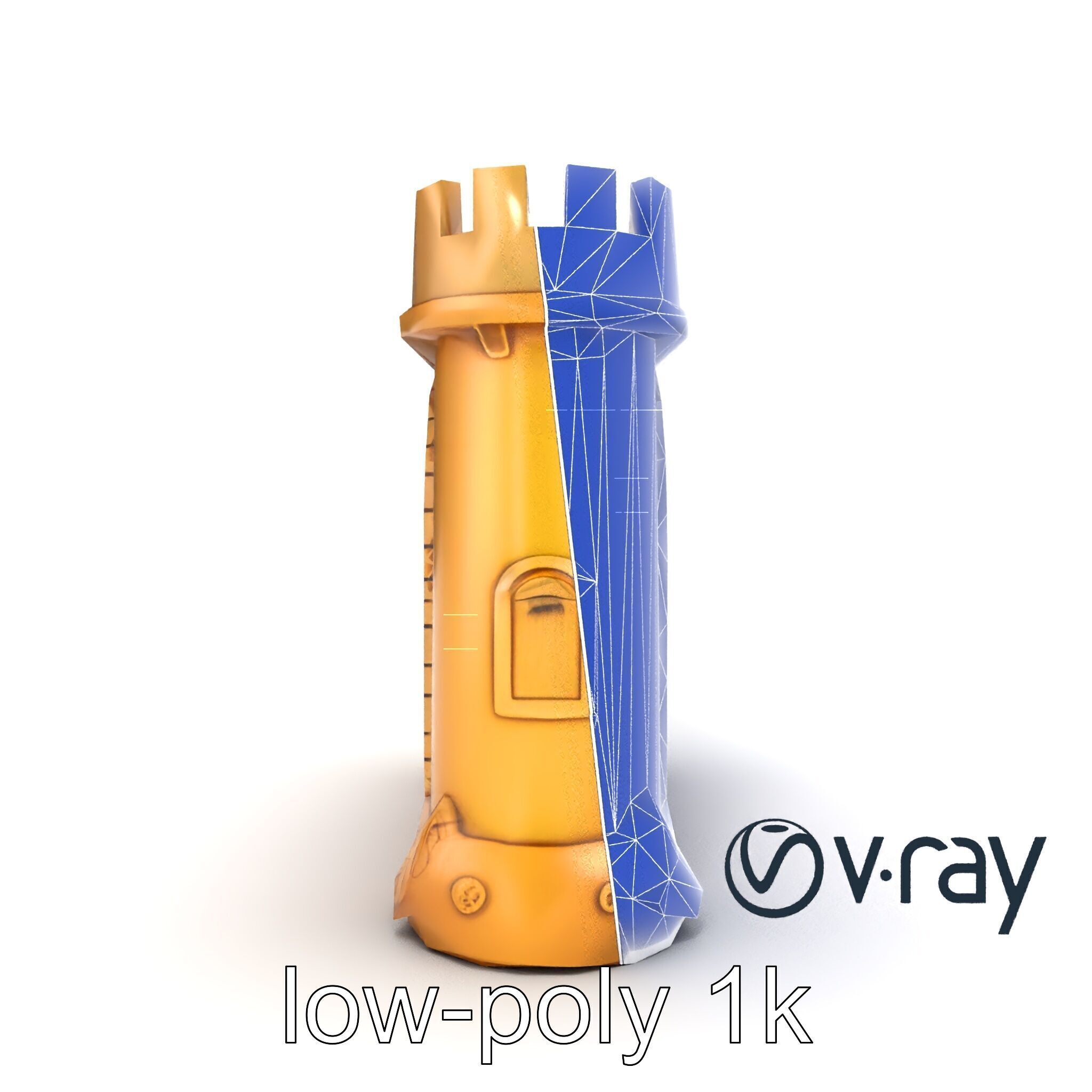 Underwater Castle Archway model pack Low-poly 3D model_24