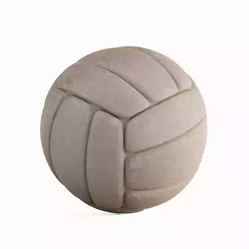 Old Leather Volleyball Ball 01 