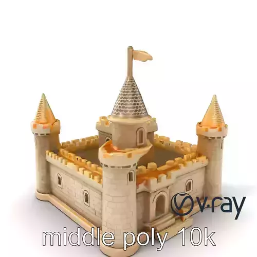 Aquarium Castle Symmetrical Design model pack