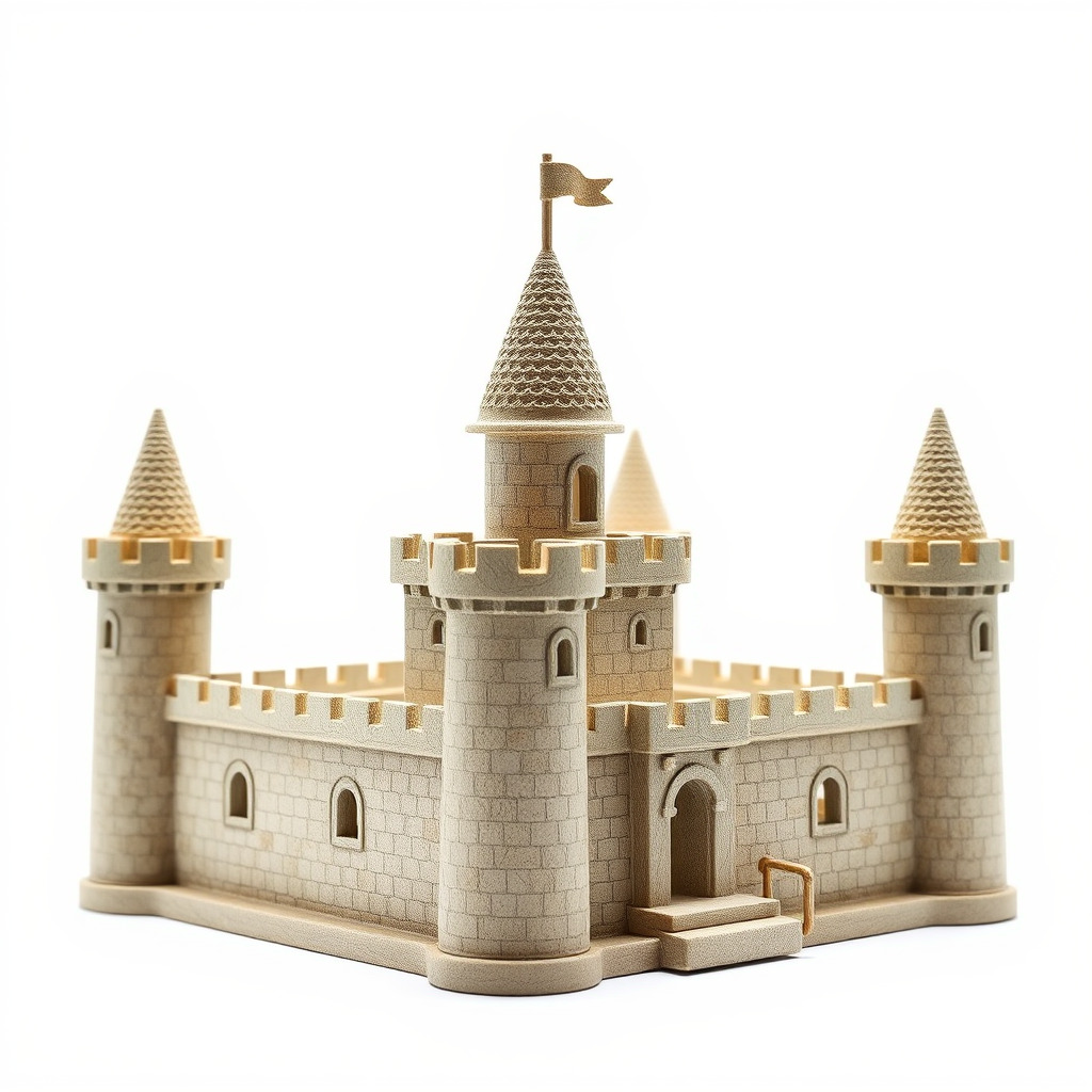 Aquarium Castle Symmetrical Design model pack Low-poly 3D model_3