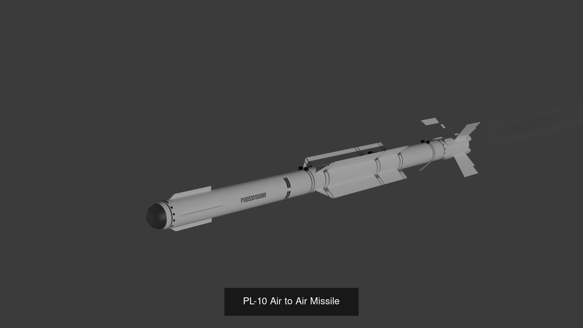 Low Poly 3x Modern Chinese Missiles 3D Model Collection_4