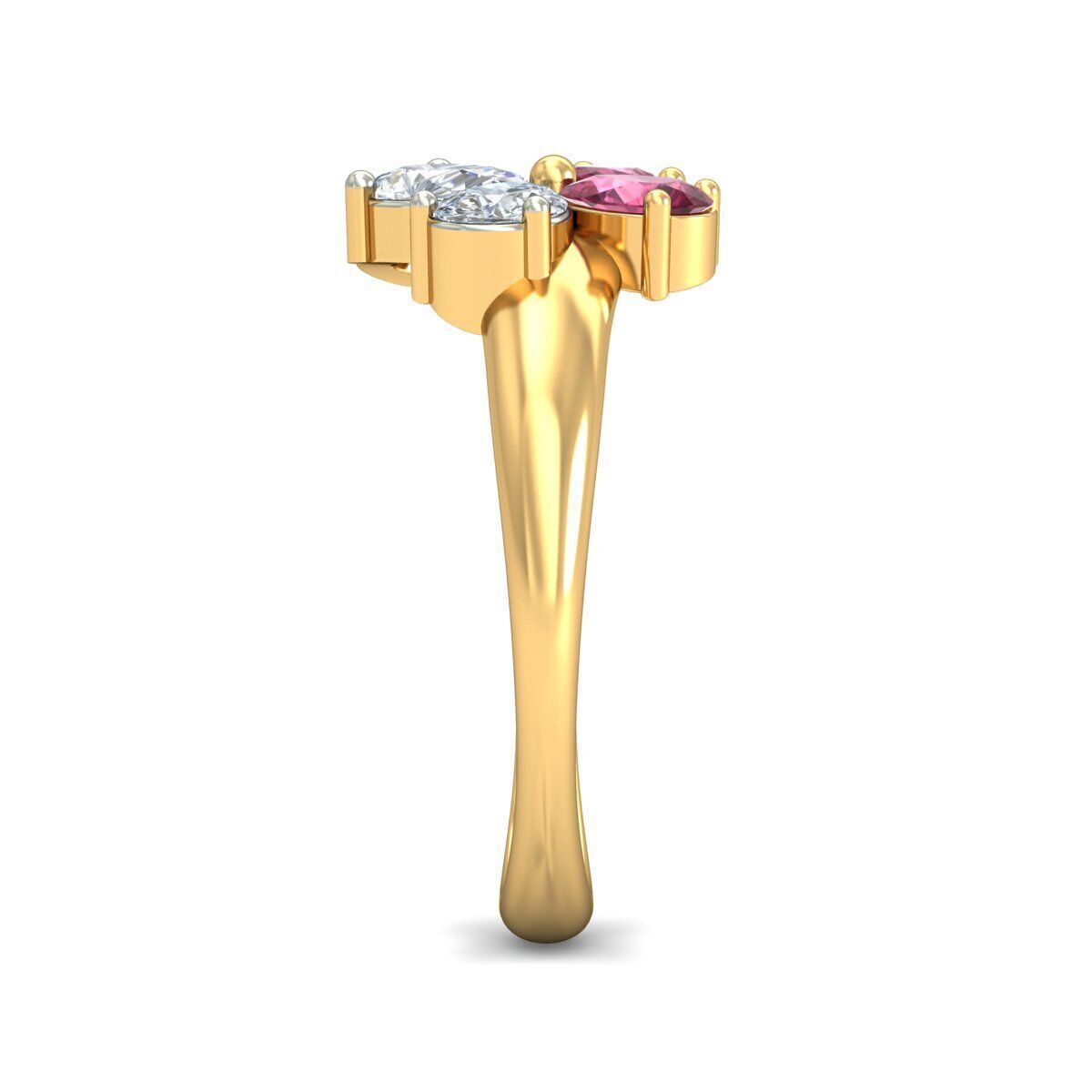 pear ring  3D print model_2