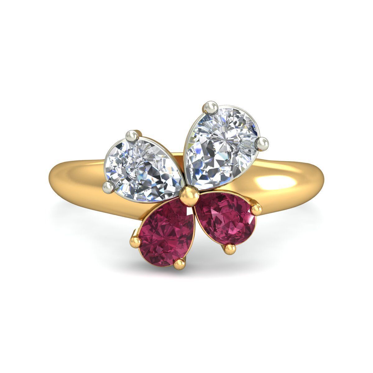 pear ring  3D print model_3