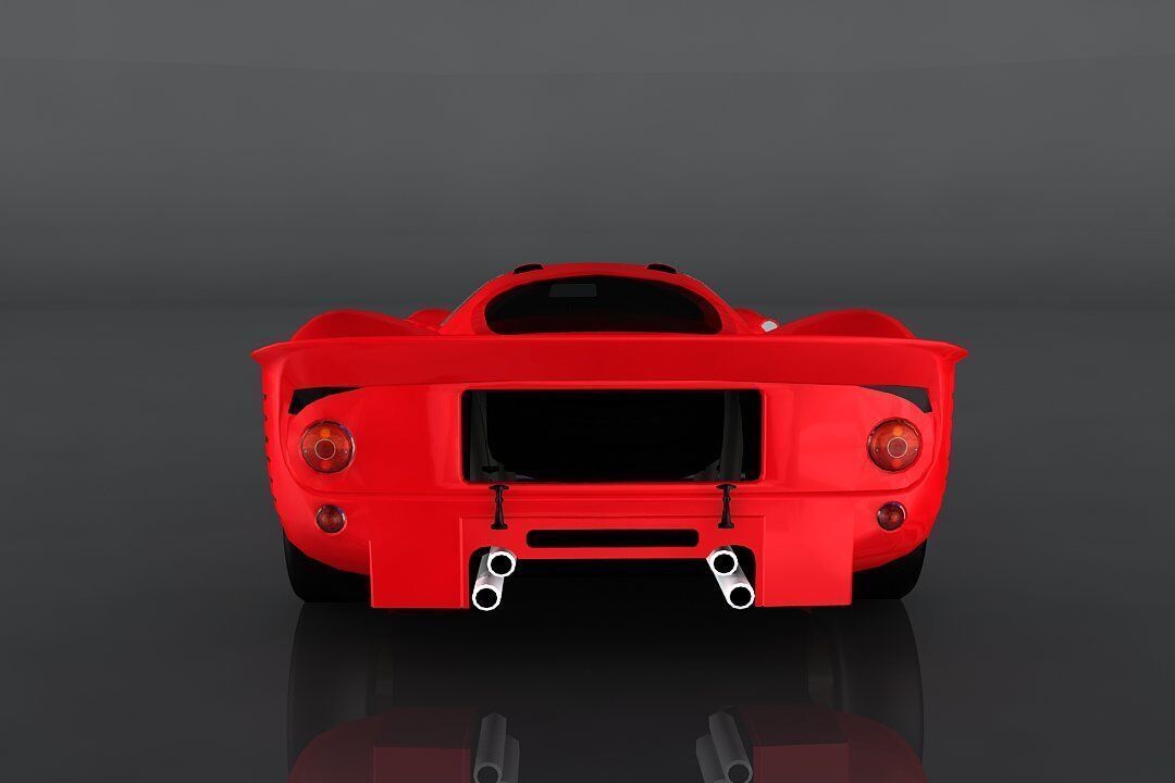 Ferrari 330 Low-poly 3D model_5