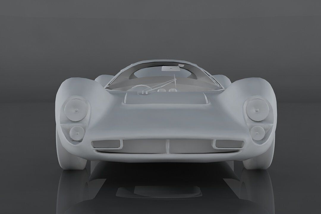 Ferrari 330 Low-poly 3D model_8