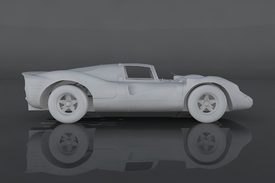 Ferrari 330 Low-poly 3D model_9