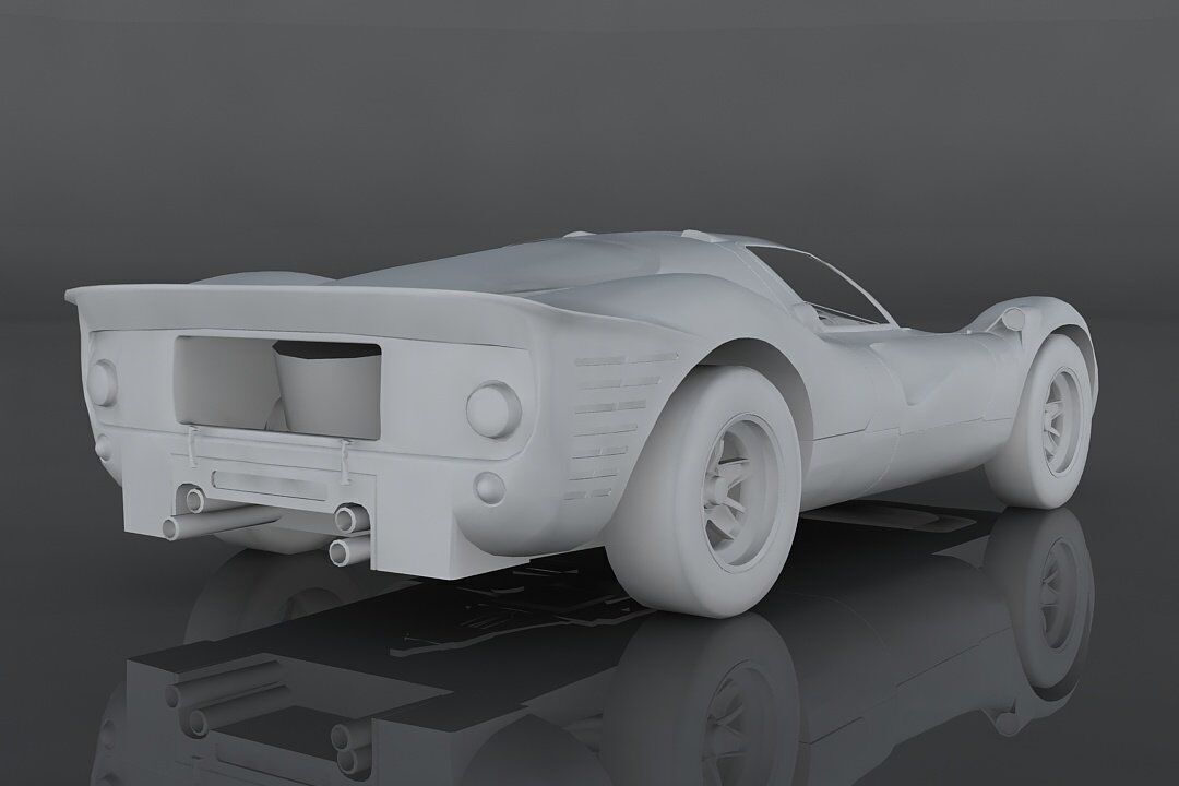 Ferrari 330 Low-poly 3D model_10