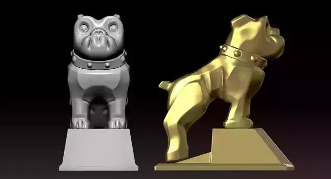 Decorative dog - decor - 3D print