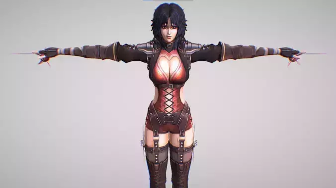 Mamiya - Apocalyptic Valentine - Fist Of The North Star 3D model