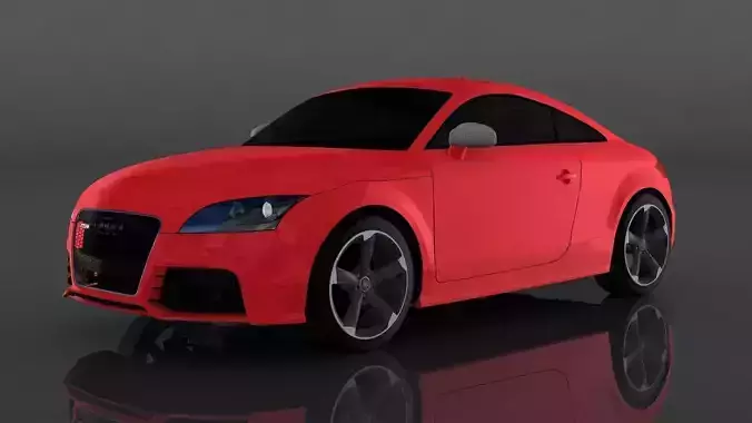 Audi TT RS 2008 Low-poly 3D model