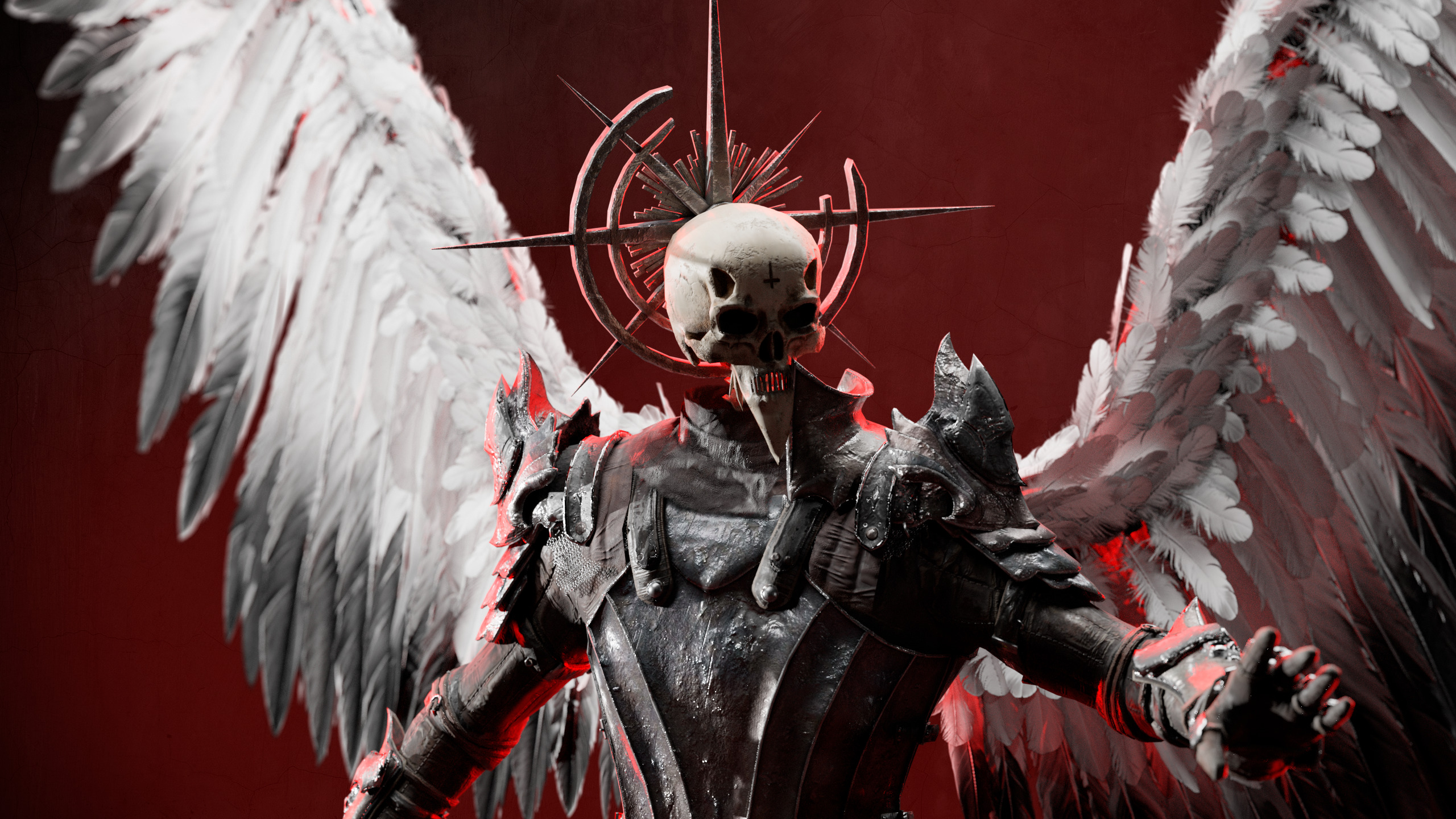Fallen Angel Low-poly 3D model_11