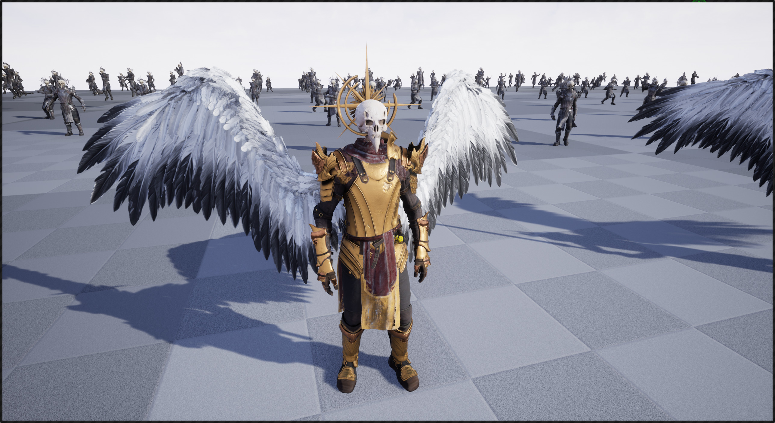 Fallen Angel Low-poly 3D model_18