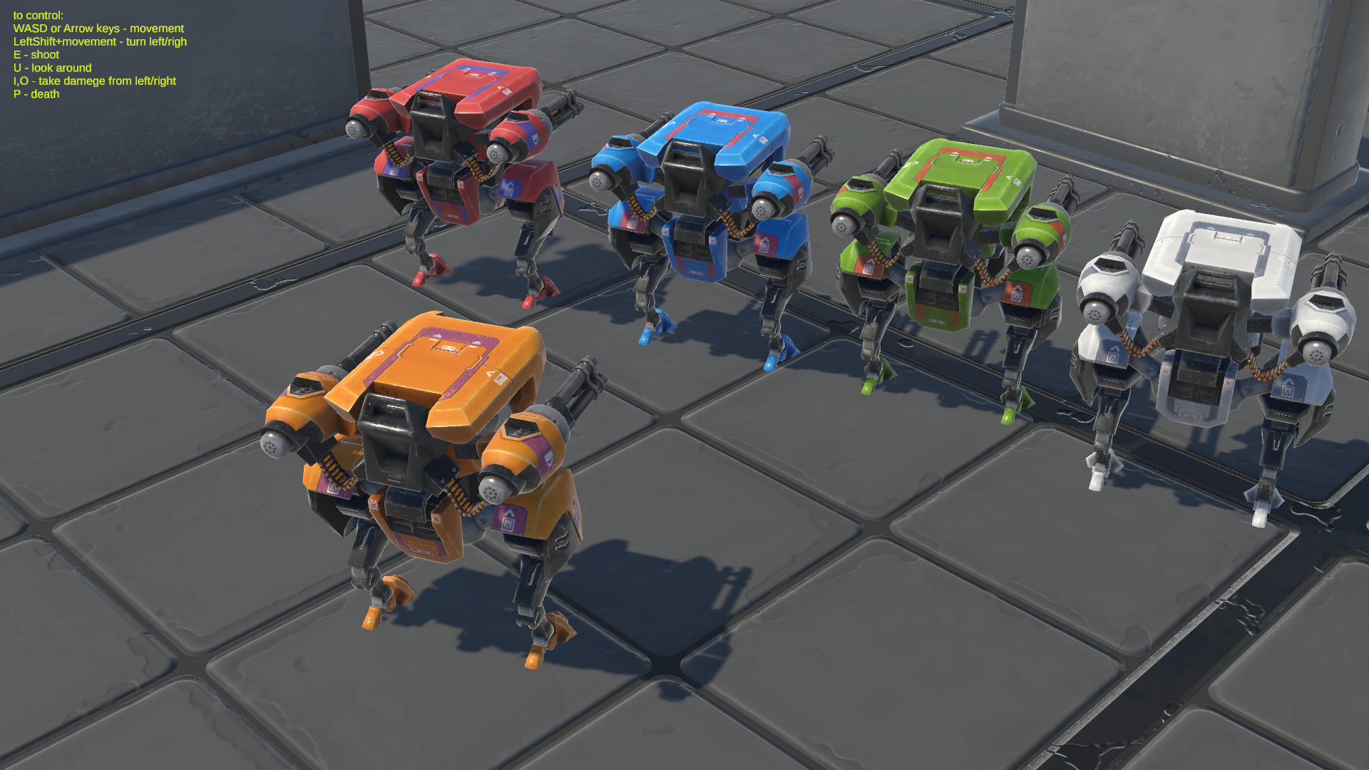 Droll Robot 05 Low-poly 3D model_7