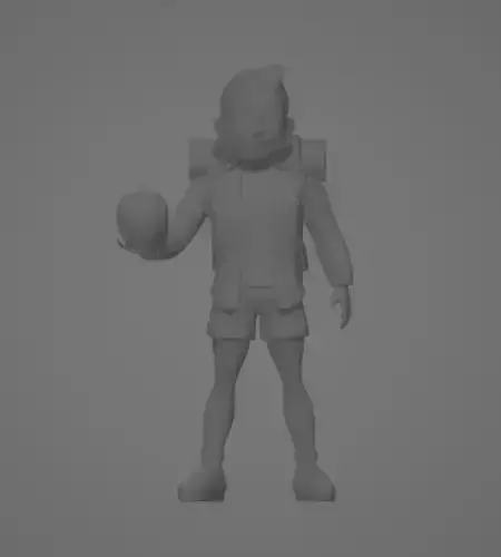 Hiker Boy with Apple 