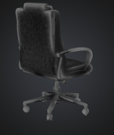 Ergonomic Office Chair 3D Model for Rendering and Games Low-poly 3D model_1