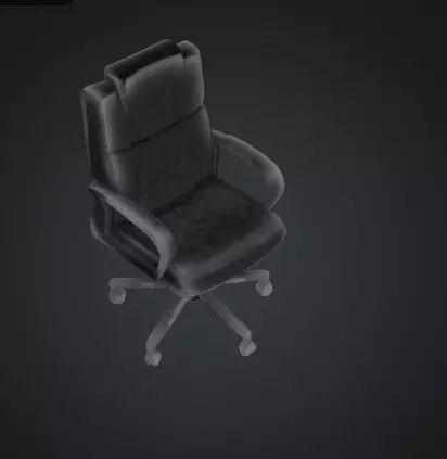 Ergonomic Office Chair 3D Model for Rendering and Games Low-poly 3D model_0