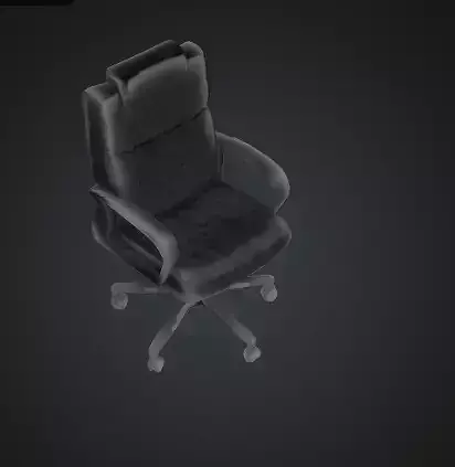 Ergonomic Office Chair 3D Model for Rendering and Games