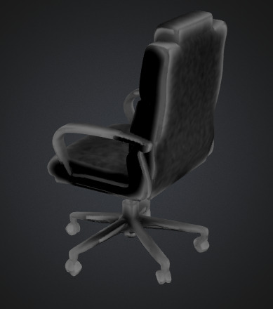Ergonomic Office Chair 3D Model for Rendering and Games Low-poly 3D model_2